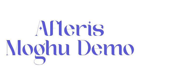 Afteris Moghu Demo Font Download