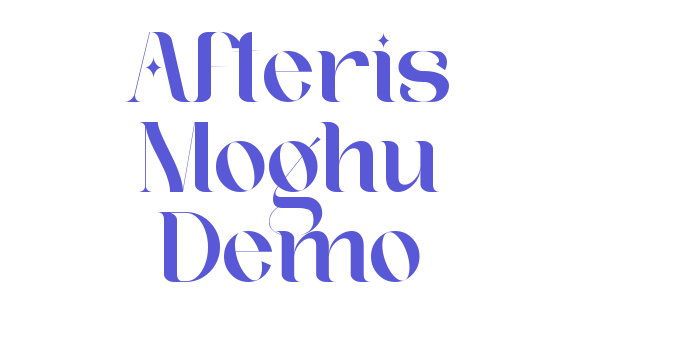 Afteris Moghu Demo Font