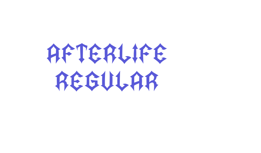 Afterlife Regular Font Download