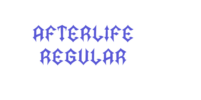 Afterlife Regular Font Download