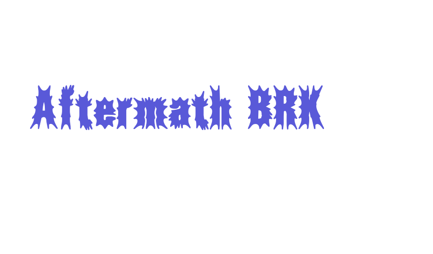 Aftermath BRK Font Download