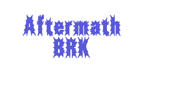 Aftermath BRK Font