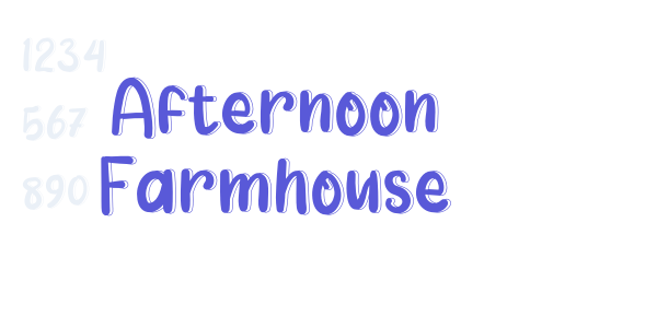 Afternoon Farmhouse font free