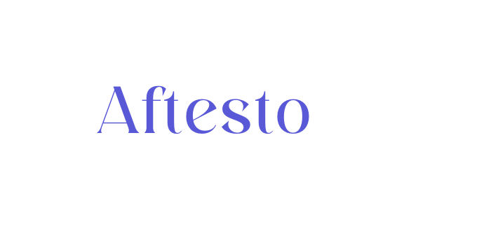 Aftesto Font Download