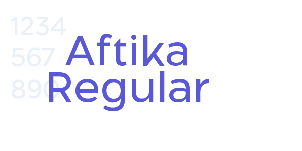 Aftika Regular font free