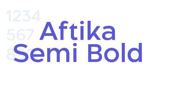 Aftika Semi Bold font free