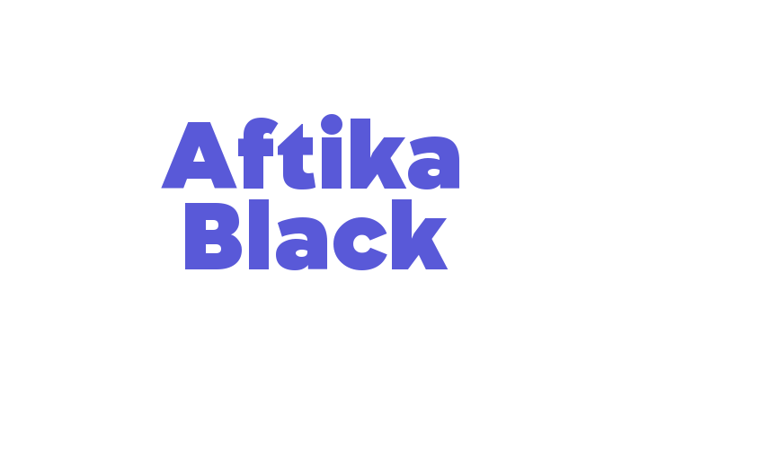 Aftika Black Font