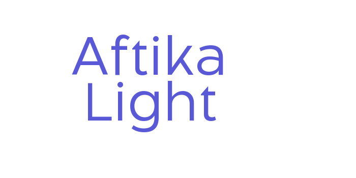 Aftika Light Font