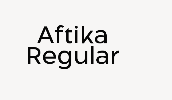 Aftika Regular Font