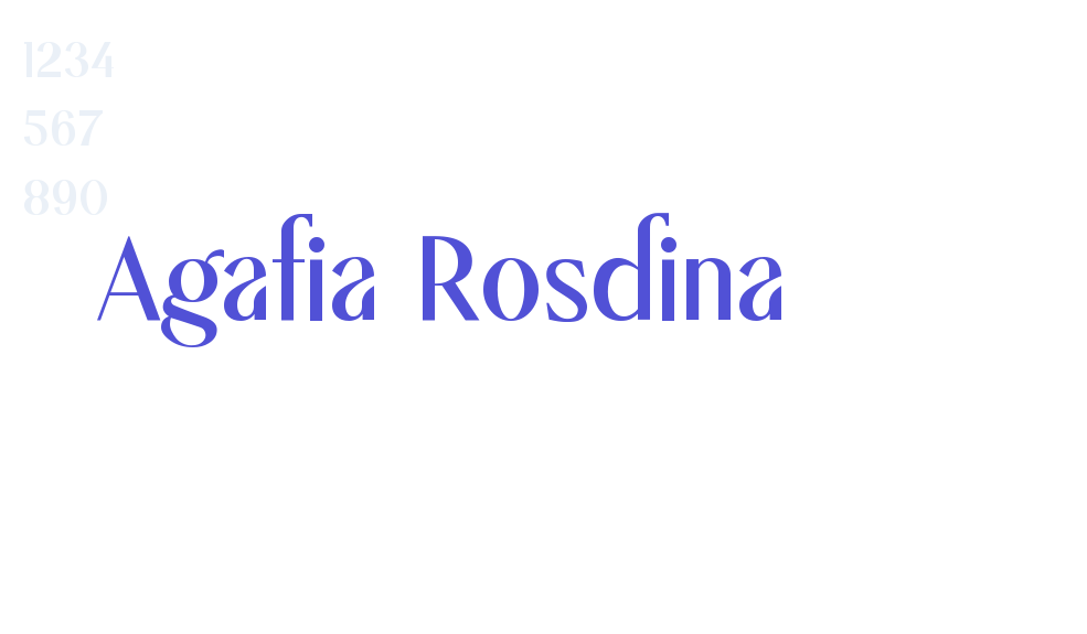 Agafia Rosdina-font-download