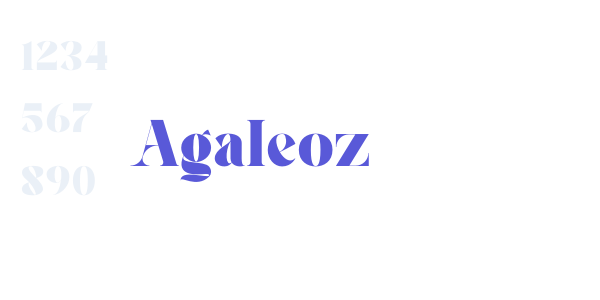 Agaleoz font free