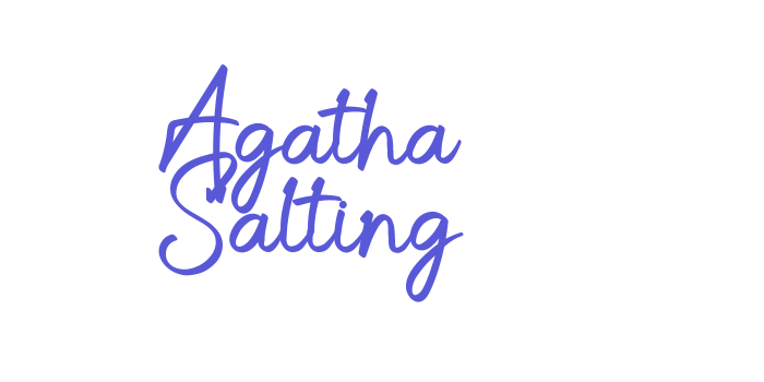 Download Agatha Salting Font