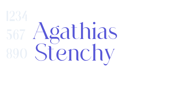 Agathias Stenchy font free