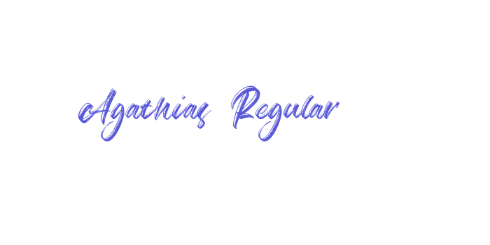 Agathias Regular Font Download