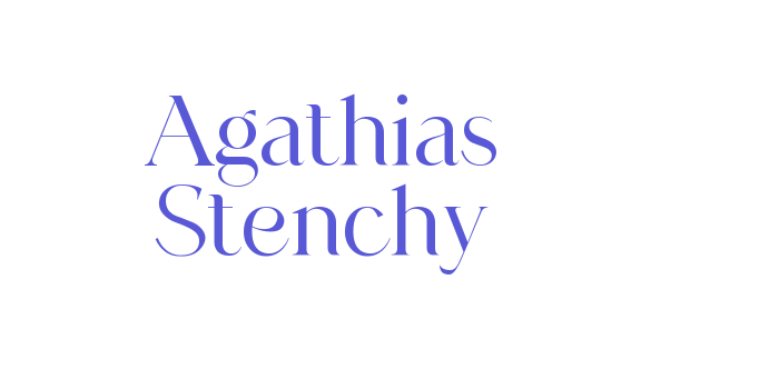 Agathias Stenchy Font Download