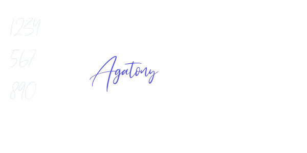 Agatony font