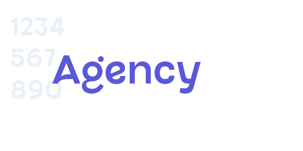 Agency font free