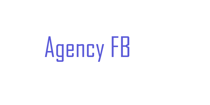 Agency FB Font Download