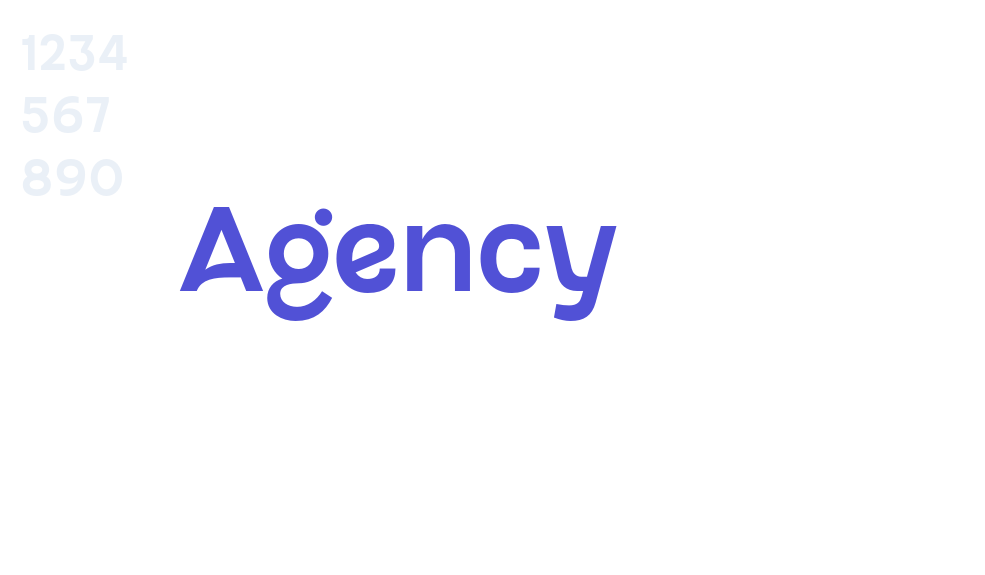 Agency-font-download