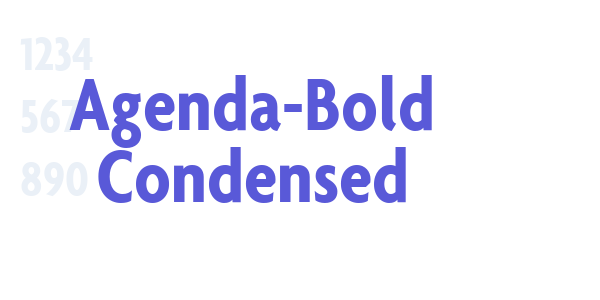 Agenda-Bold Condensed font free