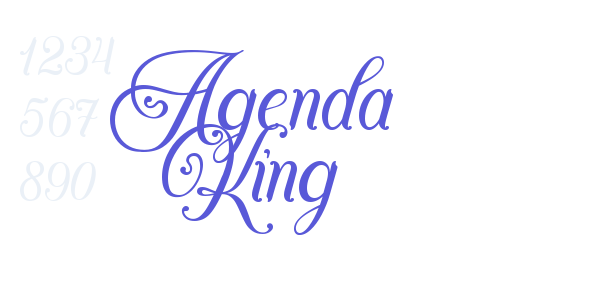 Agenda King font