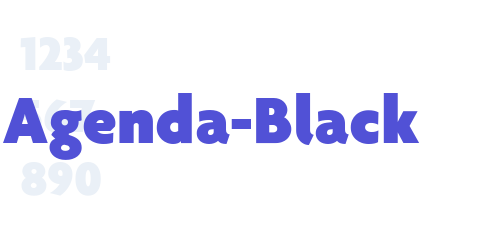 Agenda-Black-font-download
