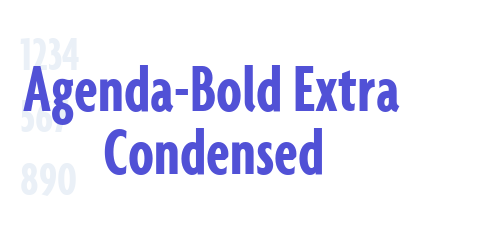 Agenda-Bold Extra Condensed-font-download