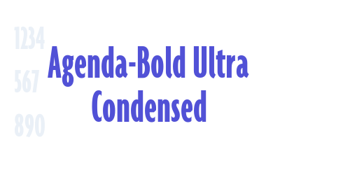 Agenda-Bold Ultra Condensed-font-download