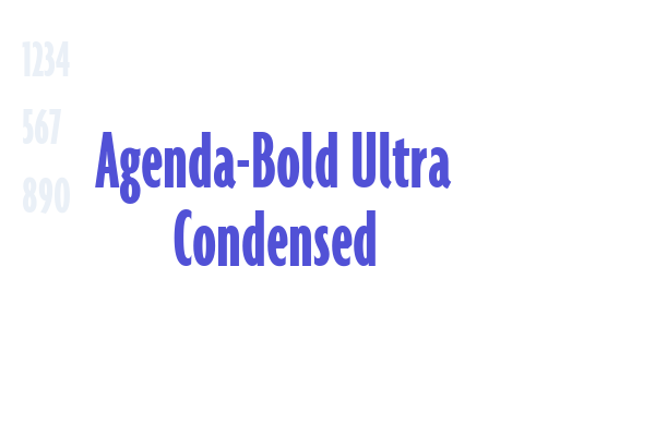Agenda-Bold Ultra Condensed