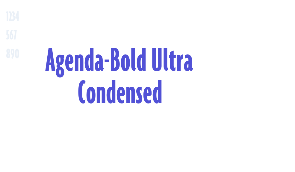 Agenda-Bold Ultra Condensed-font-download