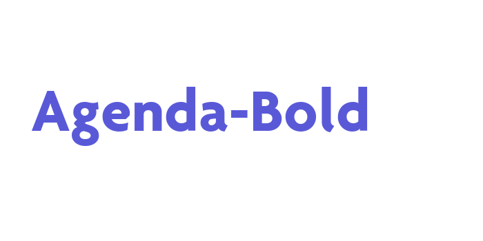 Agenda-Bold Font Download