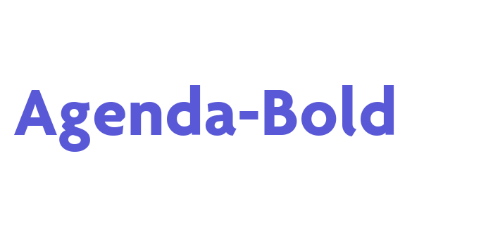 Agenda-Bold Font