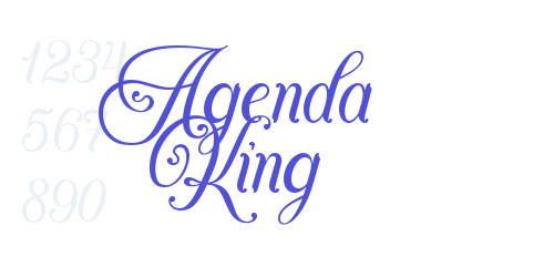 Agenda King-font-download