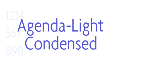 Agenda-Light Condensed-font-download