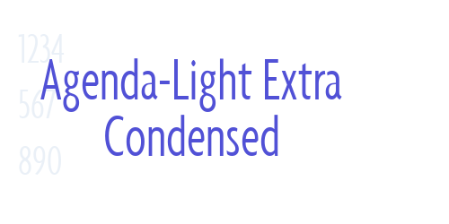 Agenda-Light Extra Condensed-font-download