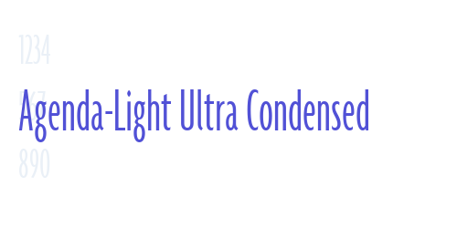 Agenda-Light Ultra Condensed-font-download