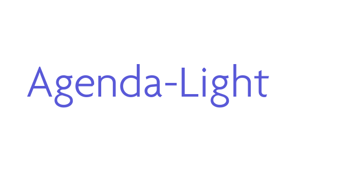 Agenda-Light Font Download