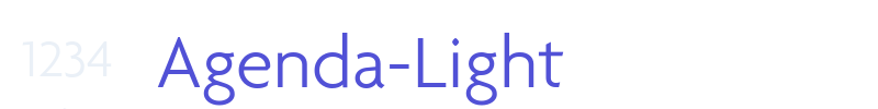 Agenda-Light-font