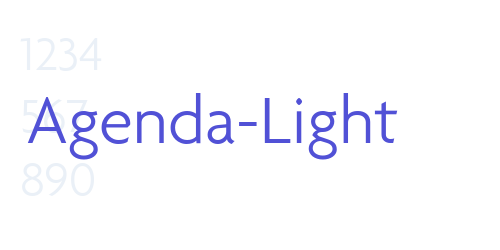 Agenda-Light-font-download