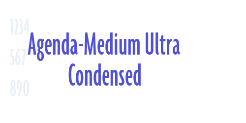 Agenda-Medium Ultra Condensed-font-download