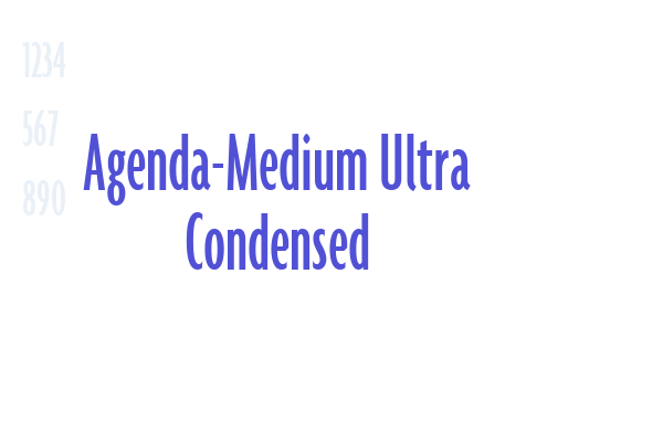 Agenda-Medium Ultra Condensed