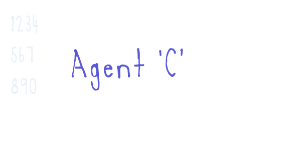 Agent ‘C’ font free