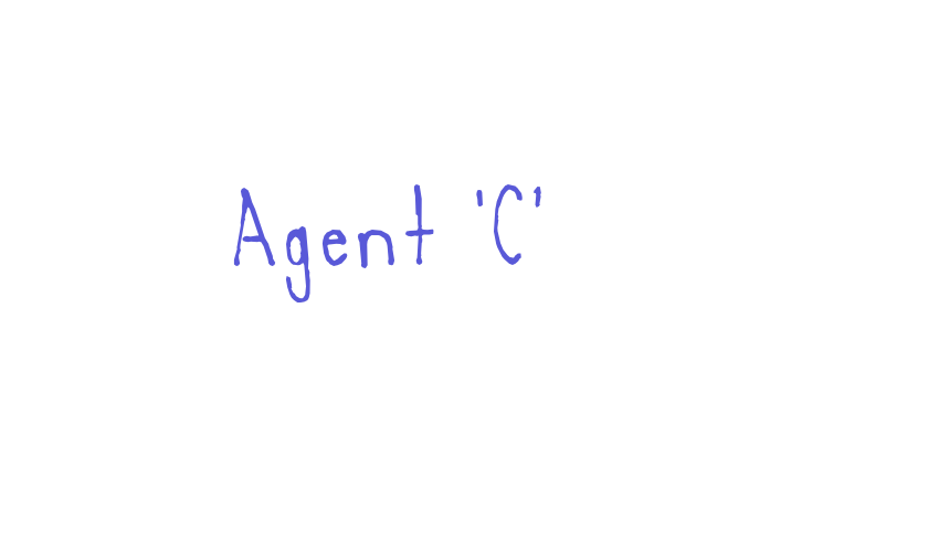 Agent ‘C’ Font