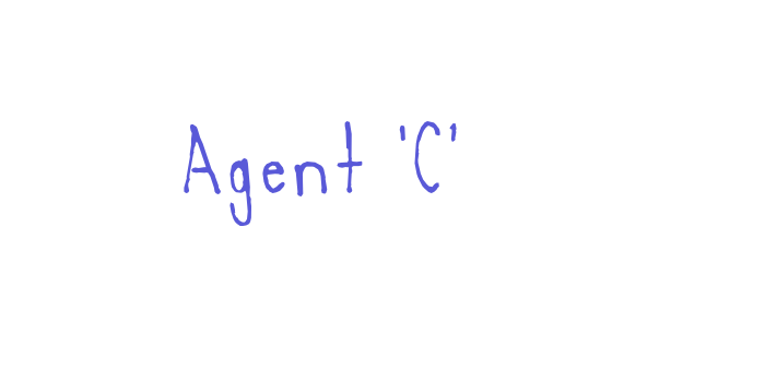 Agent ‘C’ Font Download