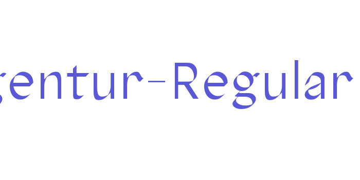 Agentur-Regular Font