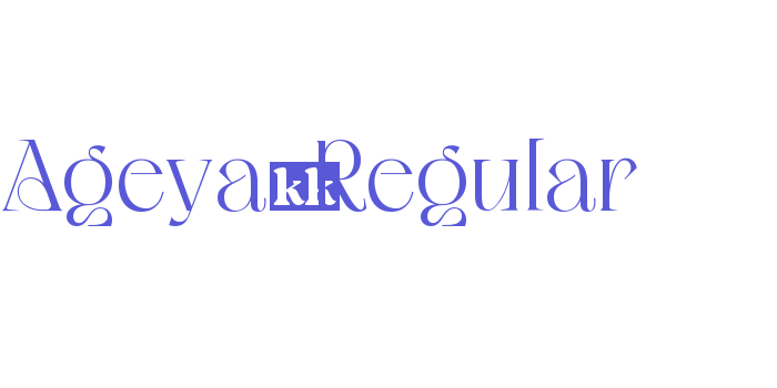 Ageya-Regular Font Download