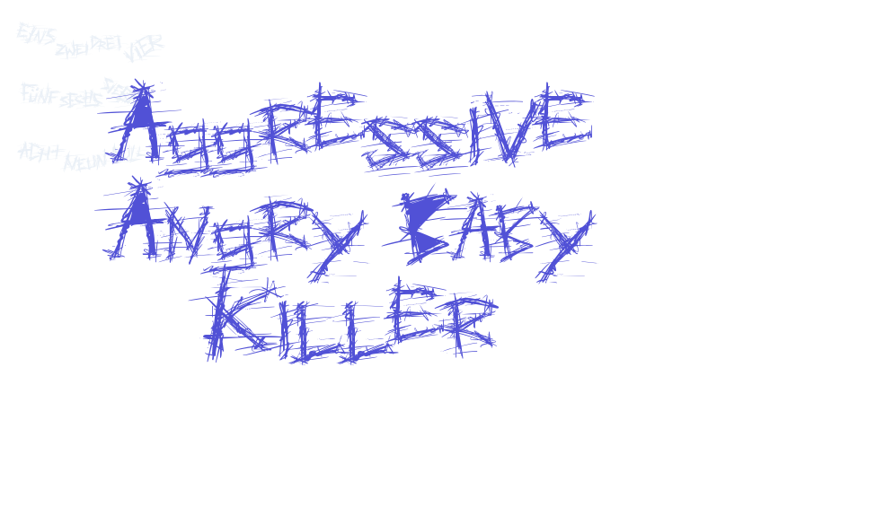 Aggressive Angry Baby Killer-font-download