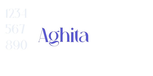 Aghita font free