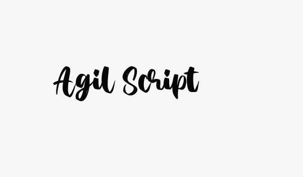 Agil Script Font