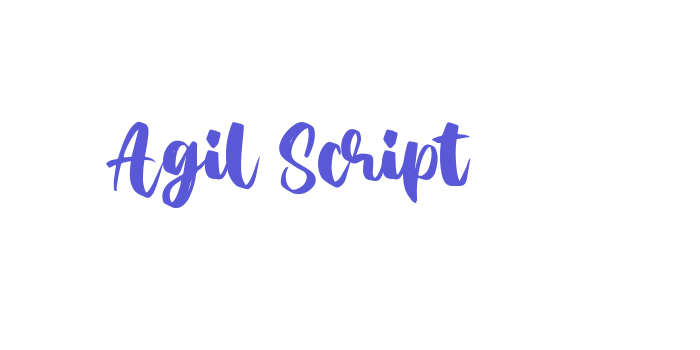 Agil Script Font